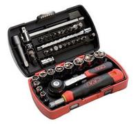 Coffret de douilles et accessoires Pocket Light 1/4'' - SAM OUTILLAGE - 73-R39Z G