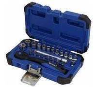 Brilliant Tools Coffret de douilles et cliquets BT020023 1/4'' 23 pièces Bleu/Noir