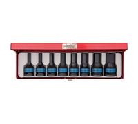 Coffret de douilles tournevis 1/2 à chocs 6 pans 8 pièces