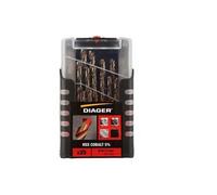 Coffret de forets HSS - cobalt 5% - 25 pièces - Ø 1 à 13 mm - 707D