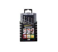 Coffret de 20 forets mixtes - DIAGER - Béton/Bois/métaux - 5017A