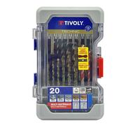 Tivoly 20 pièces -Coffret RANGER -Forets mixtes multi-matériaux