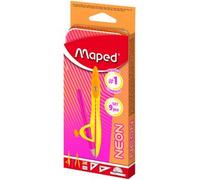 Coffret de géométrie Mathset STUDY NEON, 9 pièces