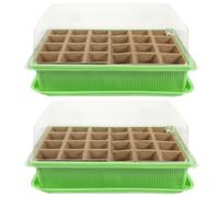 Coffret de Germination 24 Cases Couvercle, Lot de 2 Sets de de Abs