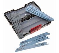 Coffret de lames pour scie sabre BOSCH - bois et métal - 15 pièces - 2607010901
