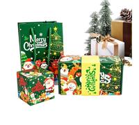 Coffret de Noël Rebondissant 12 Pièces DIY Conteneur Festif Bondissant | Coffret à Billets Festif Pour Ados Adultes Couples Familles Anniversaire Fêtes à Thème Maison Appartement