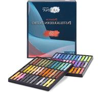 Coffret de pastels de 72 crayons - Pastels aux couleurs délicates de qualité professionnelle - Crayons pastels fins - Pastels tendres - Pour les écoles d'art