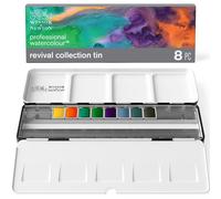 Coffret de peinture aquarelle professionnelle Revival, boîte de 8 couleurs