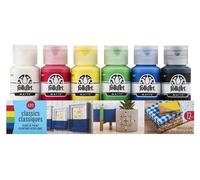Coffret de peintures acryliques Classics, 12 pots de 59 ml, couleurs variées, finition mate