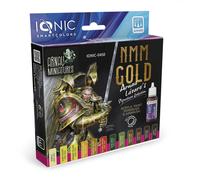 Coffret de peintures acryliques dorées NMM, 10 couleurs + 2 encres, 234 ml
