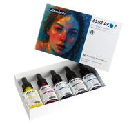 Coffret de peintures aquarelles liquides, édition Marissa Oosterlee, contenant 5 flacons de 30 ml
