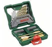 Bosch Coffret 40 pièces X-Line Titane – forets et embouts pour bois, pierre, métal