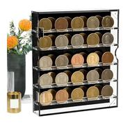 Coffret De Présentation Pour Pièces De Défi Présentoir à Étagères Amovibles