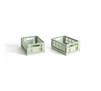 Coffret de rangement Colour Crate Mini, lot de 2, Vert menthe
