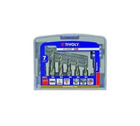 Coffret de six forets taraudeurs chanfreineurs queue hexagonale TIVOLY