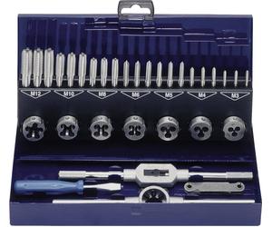 Coffret de tarauds et filières, 32 pièces Eventus by Exact 10711 métrique M3, M4, M5, M6, M8, M10, M12 32 pièces