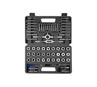VEVOR Coffret de Tarauds et Filières, 60 Pcs, Kit de Taraudage et Filetage Métriques M3 à M12 et Tailles SAE, Filetage à Pas Gros et Fin, Tourne-à-gauche, Mallette de Rangement et Accessoires Complets