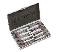 Coffret de tournevis - FACOM - AEF.J6 - Micro-Tech - 8 pièces (5 fente, 1 PH, 2 PZ) - Isolation électrique