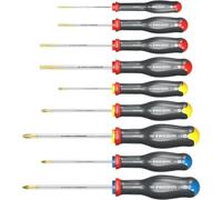 Coffret de Tournevis FACOM Protwist, 9 Pièces, Fente/Phillips/Pozidriv, Standard, Gris