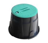 Coffret de vanne en plastique avec couvercle pour vanne d'irrigation système d'arrosage enterré boîte souterraine coffret pour compteur d'eau extérieur regard pour vanne arrosage (H255x340mm)