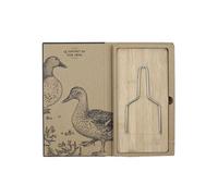 AltoBuy Coffret Découpe Foie Gras avec Lyre et Planche Bois - HATEA