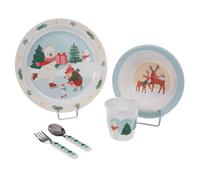 Coffret Déjeuner 5 Hiver Patinoire Bleu TU