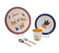 Coffret déjeuner 5 pièces Liam dans la Savane - Amadeus - Décoré - Mélamine G
