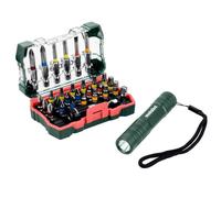 Metabo Coffret d'embouts de vissage SP 626721000 – 29 pièces + mini lampe de poche