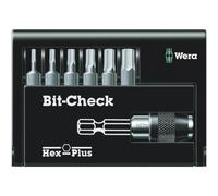 Wera Jeu d'embouts 8040-6 Bit-Check 05056168001 Hex-Plus 7 pièces 6 pans intérieurs