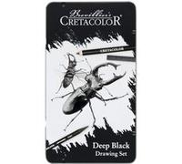 Coffret dessin - 10 pièces - Crayons Nero, Aqua Monolith, estompes et gomme - Cretacolor Deep Black