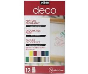 Coffret d'Exploration Pébéo - Peinture décorative - 12 x 20 ml Multicolore G