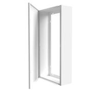 Coffret d'habillage ATOLE pour tableaux électriques 13 modules en acier blanc - H. utile : 610 mm