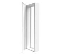 Coffret d'habillage ATOLE pour tableaux électriques 13 modules en acier blanc - H. utile : 980 mm