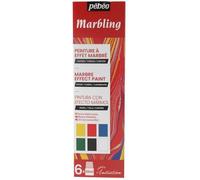 Coffret d'initiation - PEBEO - Peinture Marbling - 6 pots de 20 ml - Effet marbré - Kit économique