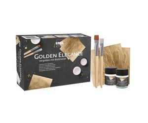 Coffret Dorure à la feuille - KREUL - Golden Elegance - 10 pièces - Or - Pour objets décoratifs