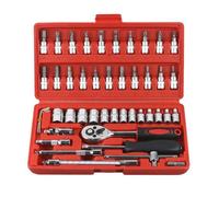 coffret douille cliquet.cle cliquet 1/4''.douilles et coffrets.outillage mecanique auto professionnel.utilisé pour vélo. moteur de