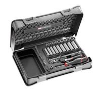 Coffret douilles 1/4'' 6 pans métriques 46 pièces FACOM R.2BLPB
