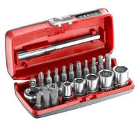 FACOM - Coffret douilles, 6 pans métriques et embouts 1/4"" - 23 pièces - R1PICOPB