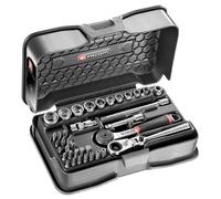 Coffret douilles 1/4 6 Pans métriques FACOM 37 pièces - R.161-6P6HXPB"