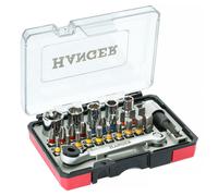Coffret douilles 1/4'' + embouts de vissage 27 pièces HANGER 250015