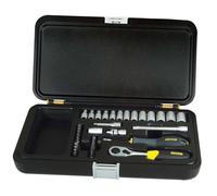 Coffret douilles 1/4"" - Stanley - 35 pièces - cliquet douilles rallonges embouts