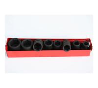 Coffret Douilles 3/8" Métriques 8-19mm Cr-Mo Professionnel avec Boîte Métallique