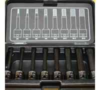 Coffret Douilles à Choc Spline M4-M16, 8 Pièces, 3/8 Pouce, Cr-Mo