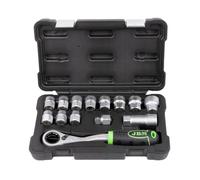 Coffret douilles débouchées traversantes 1/2 - 13 à 27 mm - JBM - 14 pcs