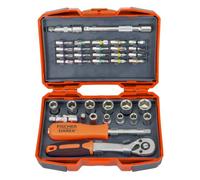 Coffret douilles et embouts 1/4" 37 pièces