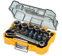 Coffret douilles et embouts de vissage - DEWALT - DT71516 - 24 pièces - Pozidriv, Phillips, Torx, hexagonaux