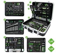 Coffret d'outillage généraliste compétition 1/4 + 1/2 145 pièces - KSTOOL - 512.0145