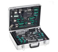 Coffret d'outils Brüder Mannesmann, 108 pièces, en aluminium - Ensemble d'outils comprenant des tournevis, des pinces, un jeu de bits, un jeu de clés, un marteau et plus encore - Outils en acier chrom