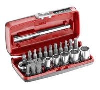 Facom Coffret douilles 1/4" R1PICO – 5 douilles 6 pans métriques, cliquet, rallonge, 15 embouts