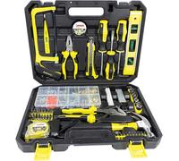 Coffret d'outils - Ensemble d'outils manuels complet - Usage domestique - Contenu : 700 pièces - Dimensions : 37 x 28 x 8 cm - Noir